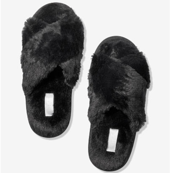 victoria secret fluffy slides